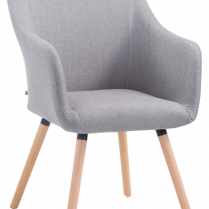 Jídelní židle McCoy, textil, šedá - 1