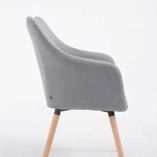 Jídelní židle McCoy, textil, šedá - 3