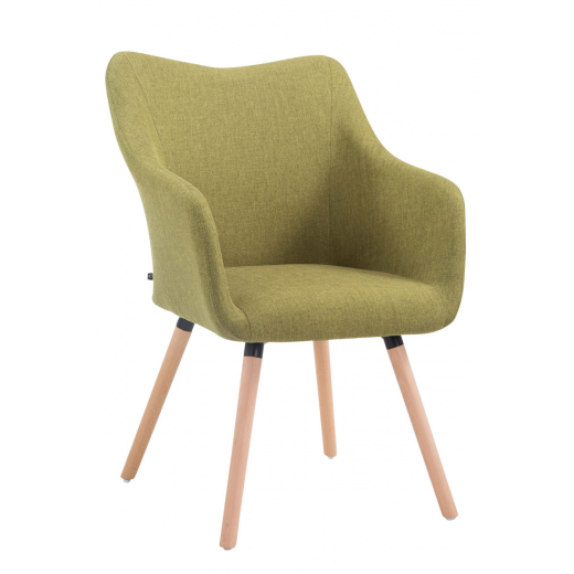 Jídelní židle McCoy, textil, zelená - 1