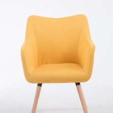 Jídelní židle McCoy, textil, žlutá - 2