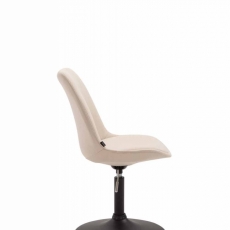 Jídelní židle Melisan, krémová / černá - 3