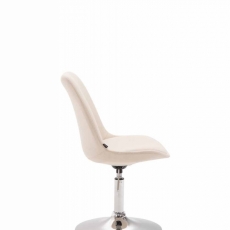 Jídelní židle Melisan, krémová / chrom - 3