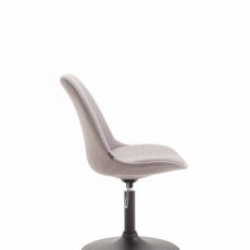 Jídelní židle Melisan, světle šedá / černá - 3