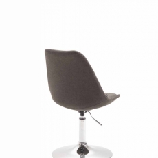 Jídelní židle Melisan, tmavě šedá / chrom - 4