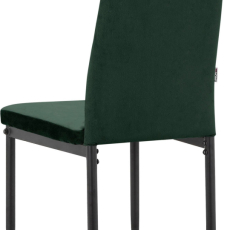 Jídelní židle Melly (SET 4 ks), samet, zelená - 6