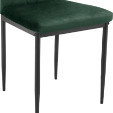 Jídelní židle Melly (SET 4 ks), samet, zelená - 7