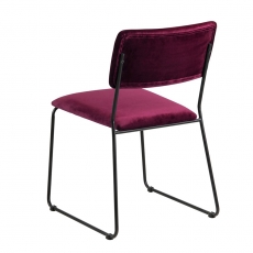 Jídelní židle Melodi  (SET 2 ks), bordó - 4