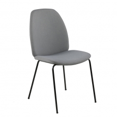 Jídelní židle Meredith (SET 2 ks), světle šedá - 1