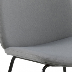 Jídelní židle Meredith (SET 2 ks), světle šedá - 4