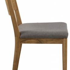Jídelní židle Midland (SET 2ks), tkanina, dub - 6