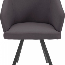 Jídelní židle Milan (SET 2 ks), antracitová - 1