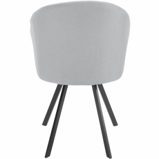 Jídelní židle Milan (SET 2 ks), šedá - 5