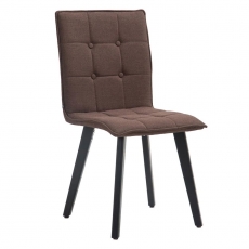 Jídelní židle Miriam textil, černá - 9