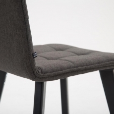 Jídelní židle Miriam textil, černá - 16