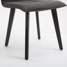 Jídelní židle Miriam textil, černá - 14