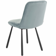 Jídelní židle Mirinda (SADA 2 ks), samet, šedá - 5
