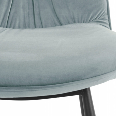 Jídelní židle Mirinda (SADA 2 ks), samet, šedá - 6