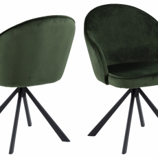 Jídelní židle Mitzie, zelená - 1