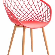 Jídelní židle Mora, červená - 1