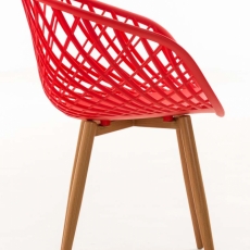 Jídelní židle Mora, červená - 3