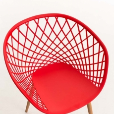 Jídelní židle Mora, červená - 5