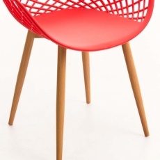 Jídelní židle Mora, červená - 6
