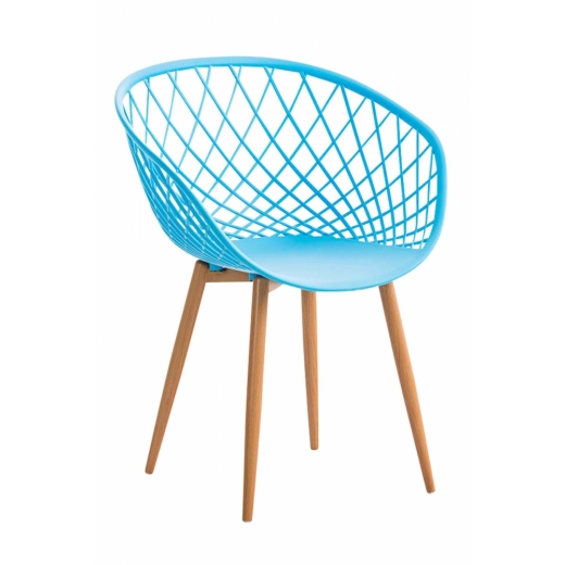 Jídelní židle Mora, modrá - 1