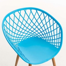 Jídelní židle Mora, modrá - 5