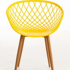 Jídelní židle Mora, žlutá - 2