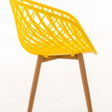 Jídelní židle Mora, žlutá - 3
