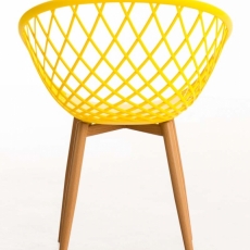 Jídelní židle Mora, žlutá - 4