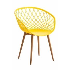 Jídelní židle Mora, žlutá