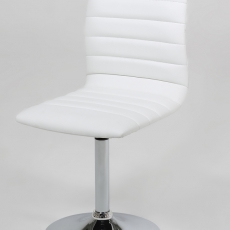 Jídelní židle na centrální noze Paula (SET 2 ks) bílá - 1