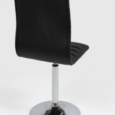 Jídelní židle na centrální noze Paula (SET 2 ks) černá - 2