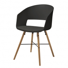 Jídelní židle Nadja (SET 2 ks), černá - 1