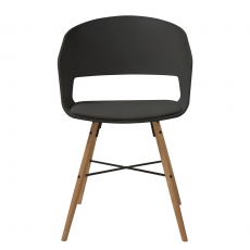 Jídelní židle Nadja (SET 2 ks), černá - 2
