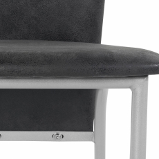 Jídelní židle Nanc (SET 2 ks), antracitová - 5
