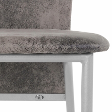 Jídelní židle Nanc (SET 2 ks), světle šedá - 5