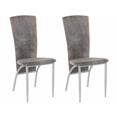 Jídelní židle Nanc (SET 2 ks), světle šedá