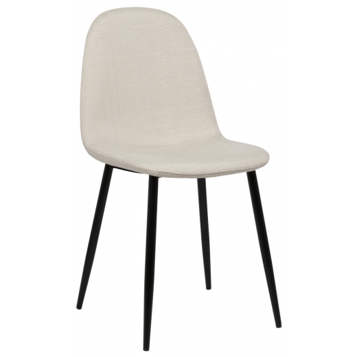 Jídelní židle Napier, textil, krémová - 1