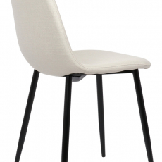 Jídelní židle Napier, textil, krémová - 3