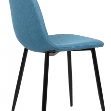 Jídelní židle Napier, textil, modrá - 3