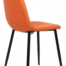 Jídelní židle Napier, textil, oranžová - 3