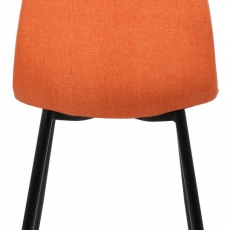 Jídelní židle Napier, textil, oranžová - 4