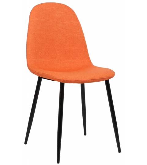 Jídelní židle Napier, textil, oranžová