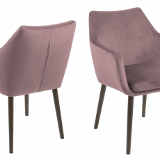 Jídelní židle Natania, 84 cm, růžová - 1