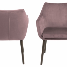 Jídelní židle Natania, 84 cm, růžová - 2