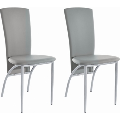 Jídelní židle Nelso (SET 2 ks), šedá
