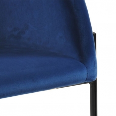 Jídelní židle Nelson (SET 2ks), samet, modrá - 6