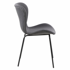 Jídelní židle Niera (SET 2 ks), tmavá šedá - 3